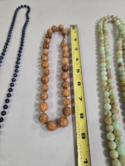 Mixed Lot 5 Beaded Necklaces Multicolor Unisex Adults Fashion Jewelry (LOT 1)