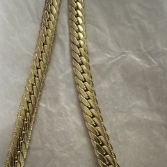 Gold Tone Fashion Jewelry Set Necklace and Bracelet for Unisex Adults