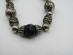 LOT OF 4 DESIGNER STYLE BRACELETS – ONE SIGNED “JA C & I” BANGLE BEADED etc. w6