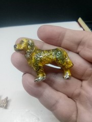 Lot Of 12 Vintage Dog Brooches Pins Gold Tone Very Nice Collection