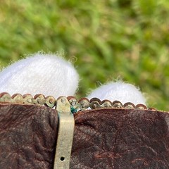 Antique Cut Steel Artisan Redesigned Shoe Buckle Clip On Thick Leather Bracelet