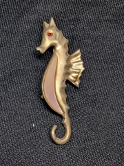 Vintage seahorse brooch