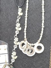 Estate Lot Vintage Contemporary Jewelry Necklaces Bracelet Earrings Rings 34 Pcs