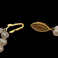 Vintage Unbranded Two Strand Freshwater Pearls Choker Necklace