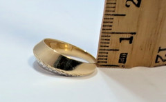 14k VTG 6-see pics Textured Yellow White Gold Ring Vtg 1.88 Grams