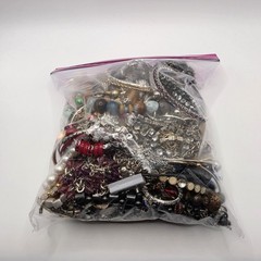 Bag Old Unsearched Jewelry Lot Vintage Estate Find Junk Drawer Aprox 4lbs