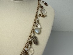 VTG 1/20 14k Gold Filled Charm 21.5” Necklace Cats Hearts Animals Crosses Love
