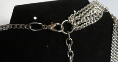 Vintage Unbranded Chain Necklace Silver Super Long Layering 45-56″ Adjustable