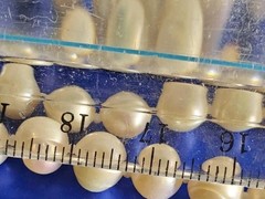 Vtg 64in Continuous Freshwater Pearl Necklace White Rope Strand Knotted 107g