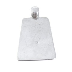 Vintage Sterling Silver 925 Onyx and Dyed Howlite Pendant