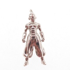 925 Sterling Silver Vintage Majin Buu Cartoon Character 3D Slide Charm Pendant