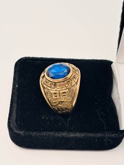 1959 UC Davis 10K Gold Class Ring Men’s Size 11 Jostens 16.6g Blue Agriculture