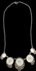 Sterling Silver Porcelain Vintage Delft Blue Ceramic Dutch Jewelry Set