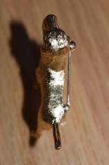 Crown Trifari Canine Collection Beagle Dog Brooch Pin Standing Labrador Figure