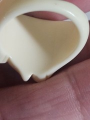Vintage Ivory Lucite Plastic Carved Rose Flower Ring Size 8