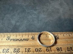 1.58g Vintage Sterling Silver 925 Band Ring Simple Stackable M Size 4.5