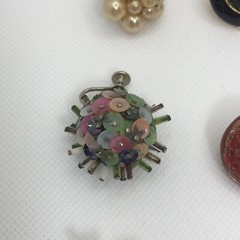 Vintage Singles Mismatched Clip On Earrings Lot MCM Some signed / No Brand