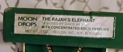 Vintage Revlon MOON DROPS Rajah’s Solid Elephant PERFUME LOCKET Rare 1970’s