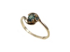 Antique 19thC 1/3ct+ Alexandrite 14kt Ring Genuine Russian Natural Color-Change