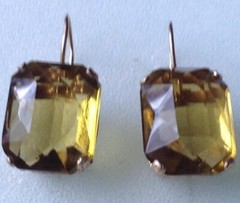 Huge Vintage USSR Gilding Silver 875 Alpanite Stone Classic Women’s Jewelry