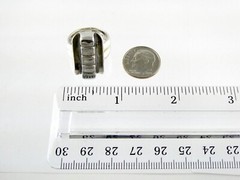Vintage Storck Signed Artisan Sterling Silver Bar Top Ring 925 14.6g Size 5.5