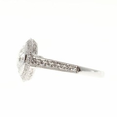Peter Suchy European Ideal Cut Diamond Ring Platinum Micro Pavé