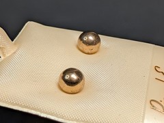 Vintage Gold Filled Ball Stud Earrings 14k Gold Ear Wires