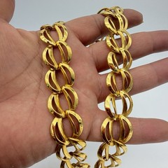 Vintage Napier Gold Tone Choker Link Chain Necklace Pat Number Mint