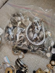 Jewelry Lot C. Some new, Some pre-owned & wearable, mostly craft, repair.
