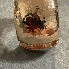 Vintage Bracelet Hammered Metal Copper Rose Gold Wide Hinged Boho Bangle