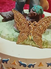 Miriam Haskell Vintage Gold-tone Butterfly Brooch