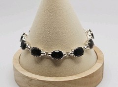 Ross Simons Sterling Silver 19.00ct Smoky Quartz Tennis Bracelet 7.5″