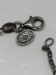 Vtg Italy Sterling Silver Rolo Chain Necklace 18”L 2.6gr