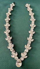 FABULOUS BRIGHT CRYSTALS RHINESTONES NECKLACE BY DESIGNER MARIE FERRA GORGEOUS