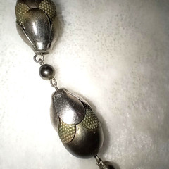 VTG Art Deco Necklace Machine Age Botanical German Modernist J. Bengel School