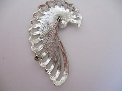 Sarah Coventry Brooch & Earrings Set 1968 “Evening Splendor” Silver Tone