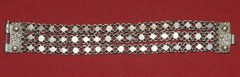 Antique Balkans Folklore ornate bracelet silver Etno