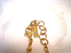 Vintage Napier Necklace With Gold Tone Coil Beads 18 1/2 In. KJ