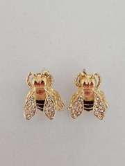 Metropolitan Museum of Art MMA Russian enamel crystal Imperial bee earrings