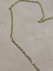 Vintage Avon Necklace Pendant Gold Tone Jewelry Ball Crystal Sliding Charm Cute