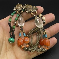 Old Traditional Vintage Piece Of Tibetan Tradition Amazing Ethnic Art Necklace