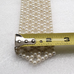Vintage 60s Retro Chic Faux Pearl Woven Necktie Necklace – Marked Hong Kong