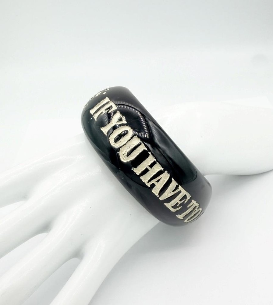 Jessica Kagan Cushman If You Have To Ask You Can’t Afford It Resin Bracelet