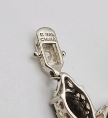 Ross Simons Sterling Silver 19.00ct Smoky Quartz Tennis Bracelet 7.5″