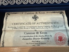 Camrose & Kross Jacqueline Kennedy JBK Swirl Crystal Bracelet w Box COA Extender