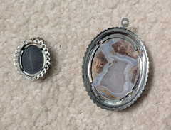 Beautiful SILVER Tone, Vintage ESTATE jewelry lot pendant, necklace, bracelet