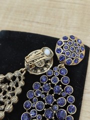 Oscar de La Renta Gold-Tone Crystal Drop Earrings