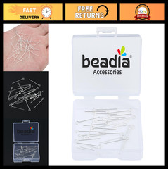 925 Sterling Silver Open Eye Pins 0.5x20mm – 30pcs Jewelry Making Supplies Findi