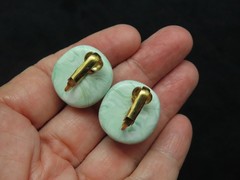 Vintage 1988 AVON “Burst of Spring” Lucite Clip Earrings