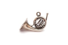 Vintage Sterling Silver 925 Horn Charm
